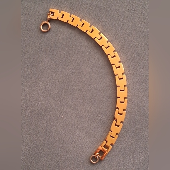 Reversible Mixed Metal Link Bracelet - Picture 4 of 5